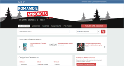 Desktop Screenshot of annonces-romandie.ch