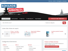 Tablet Screenshot of annonces-romandie.ch